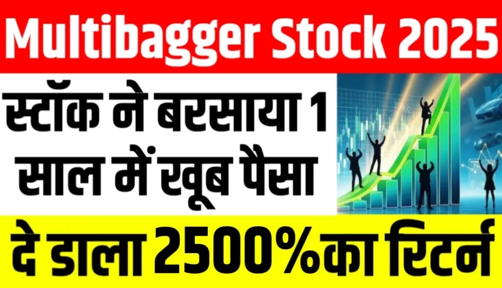 Multibagger Stock: इस स्टॉक ने बरसाया खूब पैसा, 1 साल में ही दिया 2500% का रिटर्न, स्टॉक का नाम?
